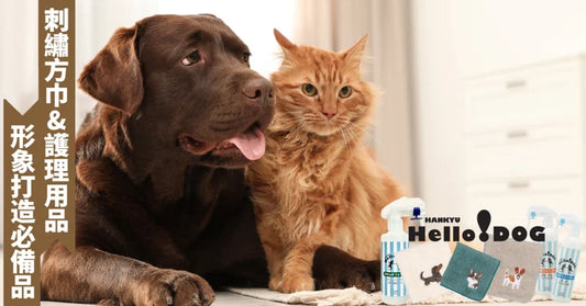 閃亮登場,讓毛孩成為眾人焦點!解鎖日本有機棉刺繡方巾及護理用品,為你的寵物打造完美形象~