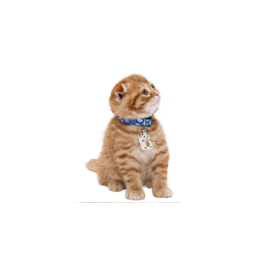 【Amo.K】 Cat Collar - Beckoning Cat