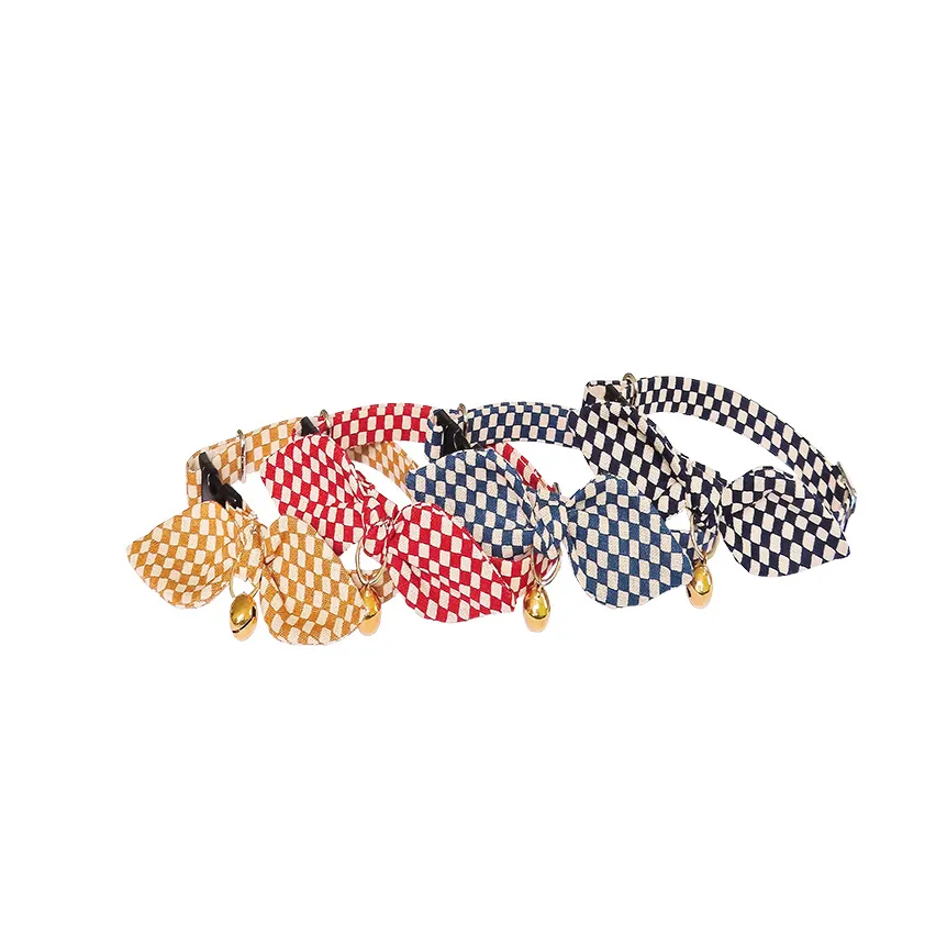 【Amo.K】 Cat Collar - Checkered