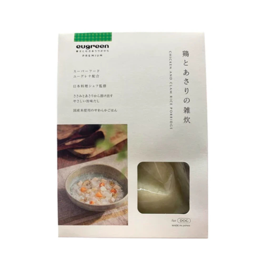 eugreen狗狗常溫高級鮮食包 - 雞肉蜆粥 90g