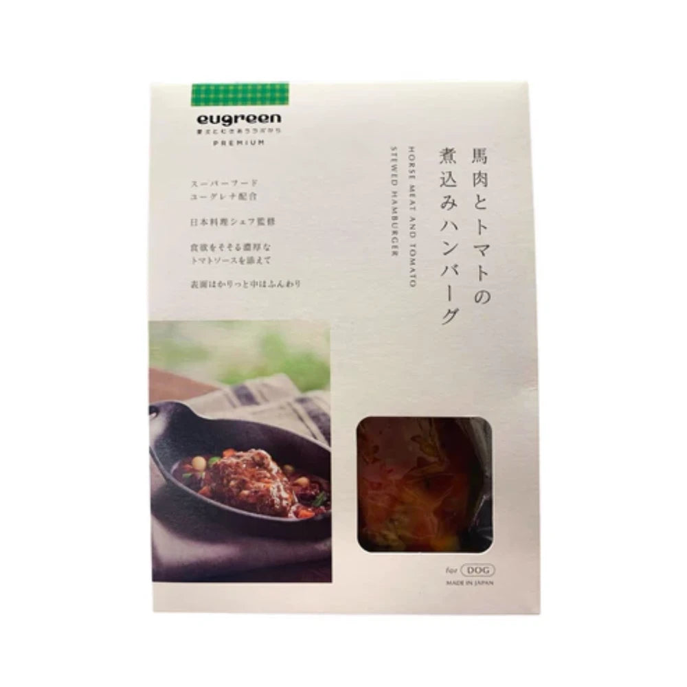 eugreen狗狗常溫高級鮮食包 - 馬肉蕃茄漢堡排 80g