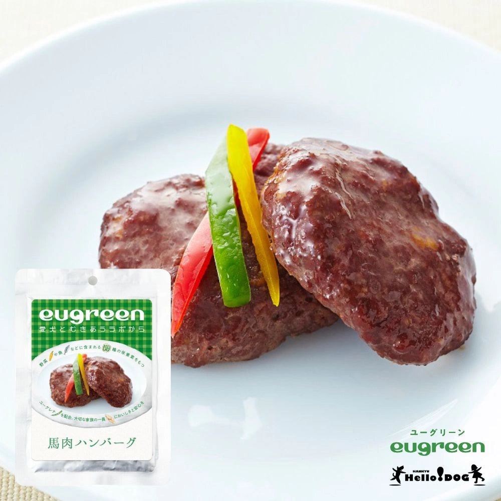 eugreen狗狗常溫鮮食包 - 馬肉漢堡 70g