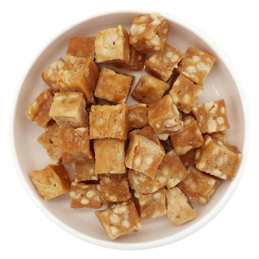 【Hello Tree Time】 Dehydrated Natural Fresh Meat Cubes - Chicken Fillet Cheese Cubes 32g