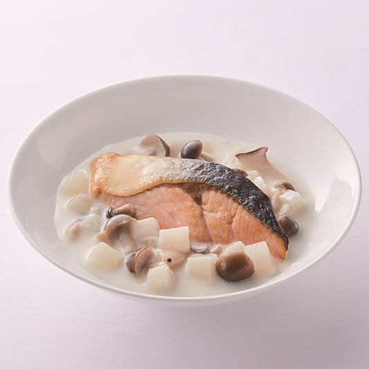 【Eugreen】 VEGE Retort Food - Salmon and Mushroom Cream Stew 100g