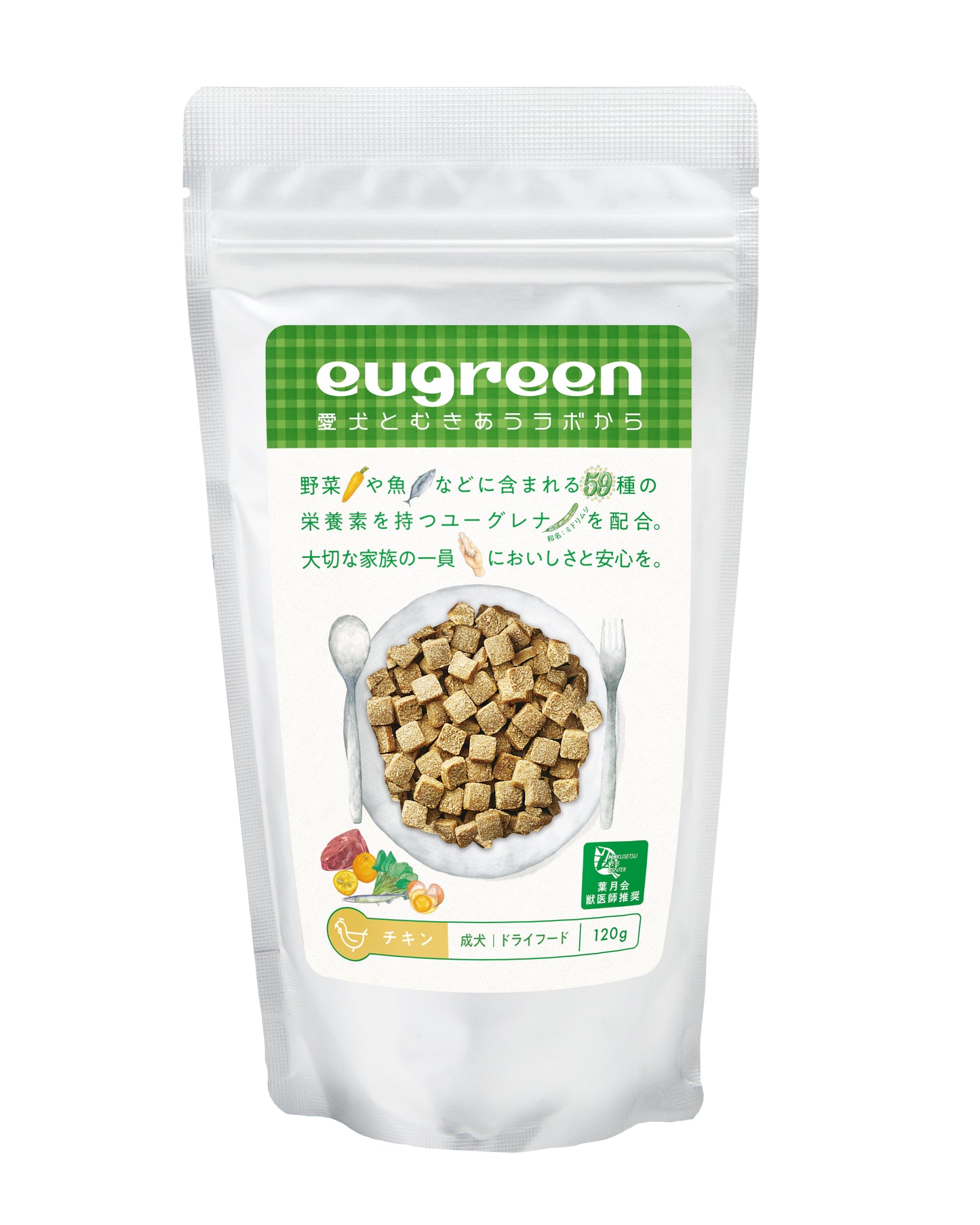 【Eugreen】 成犬狗糧 - 雞肉配方 120g