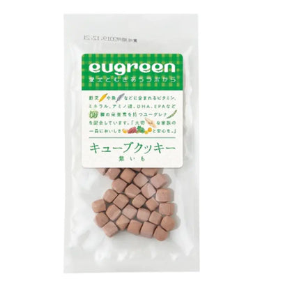 eugreen 狗狗零食系列 - 紫薯味方塊餅乾 30g