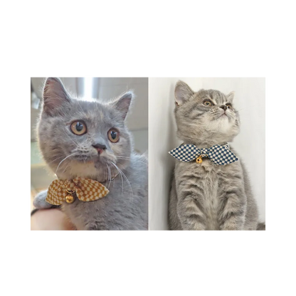 【Amo.K】 Cat Collar - Checkered