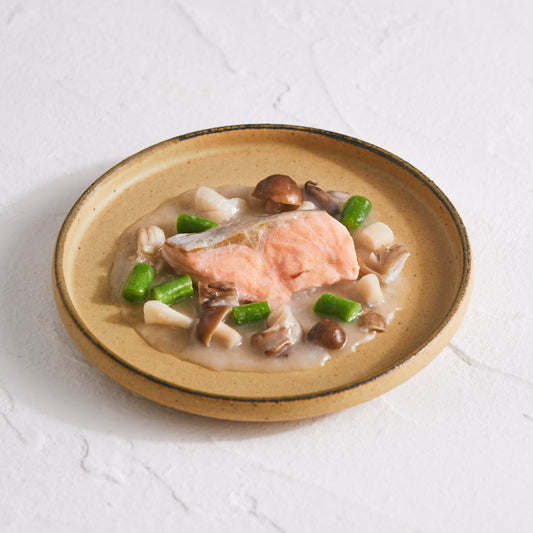 【Eugreen】 Premium Retort Food - Boiled Salmon and Mushrooms with Ankake Sauce 80g