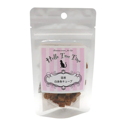 Hello Tree Time 貓貓脫水天然鮮肉粒系列 - 白魚粒 15g
