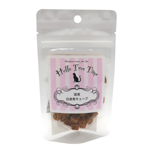 Hello Tree Time 貓貓脫水天然鮮肉粒系列 - 白魚粒 15g